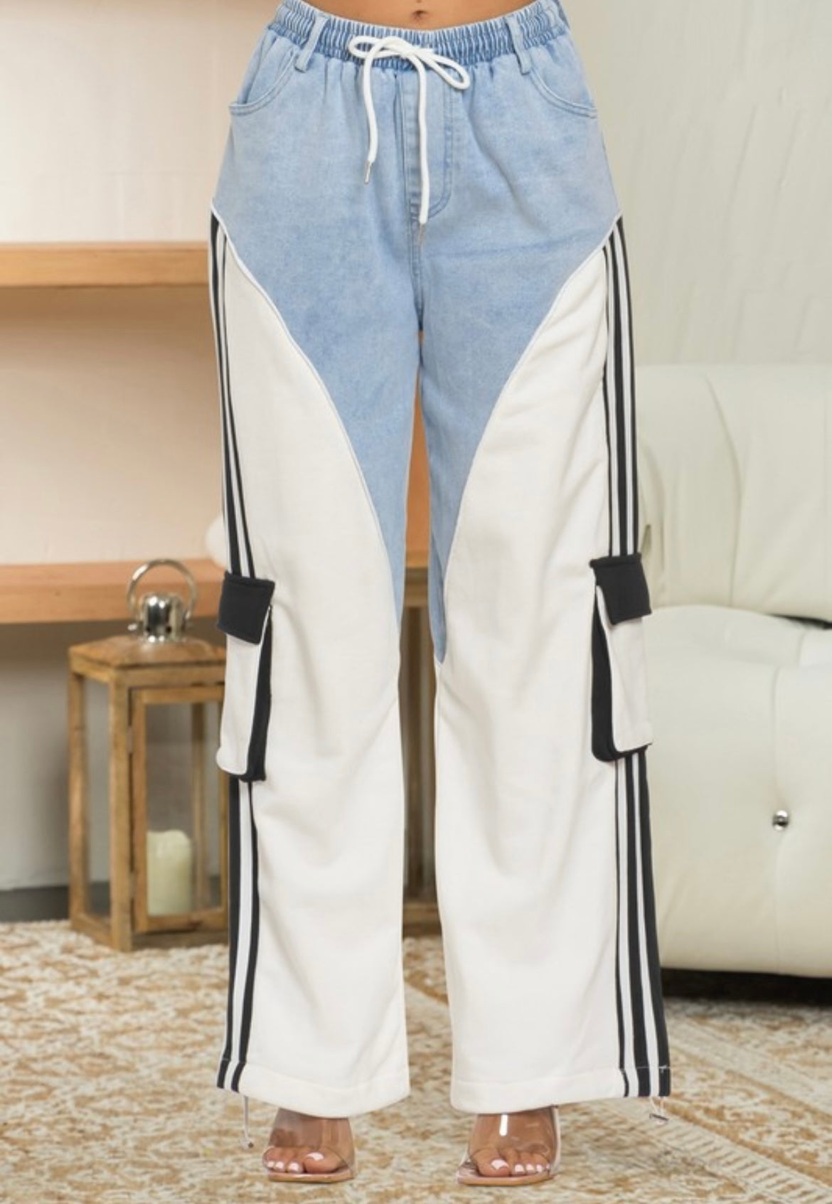 White Denim Pant